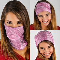Pasifika Women's Day - Samoa Siapo Malu Tattoo Inspired Neck Gaiter Pink