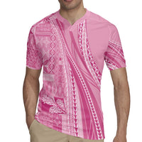Pasifika Women's Day - Samoa Siapo Malu Tattoo Inspired Rugby Jersey Pink