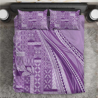 Pasifika Women's Day - Samoa Siapo Malu Tattoo Inspired Bedding Set Lavender
