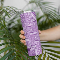 Pasifika Women's Day - Samoa Siapo Malu Tattoo Inspired Skinny Tumbler Lavender