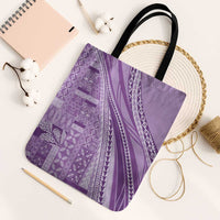 Pasifika Women's Day - Samoa Siapo Malu Tattoo Inspired Tote Bag Lavender
