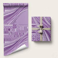 Pasifika Women's Day - Samoa Siapo Malu Tattoo Inspired Wrapping Paper Lavender