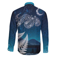 New Zealand Matariki Family Matching Long Sleeve Bodycon Dress and Hawaiian Shirt Starry Night Style LT7 - Polynesian Pride