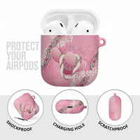 Hawaii Maui Island Flowers Lei AirPods Case Lokelani Rose Pink