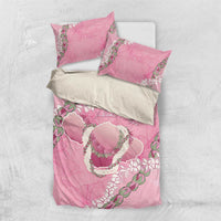 Hawaii Maui Island Flowers Lei Bedding Set Lokelani Rose Pink