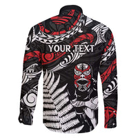 New Zealand Maori Rugby Personalised Family Matching Puletasi and Hawaiian Shirt Ta Moko Silver Fern LT7 - Polynesian Pride