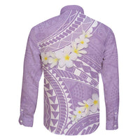 Polynesian Vintage Floral Family Matching Short Sleeve Bodycon Dress and Hawaiian Shirt Lavender Motifs LT7 - Polynesian Pride