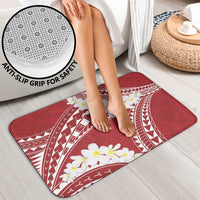 Polynesian Vintage Floral Bathroom Set Scarlet Motifs - Polynesian Pride