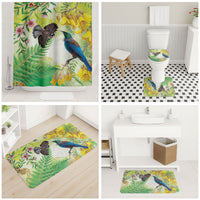 New Zealand Maori Mahuru Bathroom Set Tui With Pikawakawa Spring Colors LT7 - Polynesian Pride
