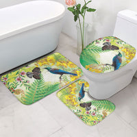 New Zealand Maori Mahuru Bathroom Set Tui With Pikawakawa Spring Colors LT7 - Polynesian Pride