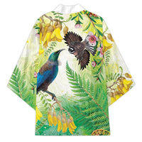 New Zealand Maori Mahuru Kimono Tui With Pikawakawa Spring Colors LT7 - Polynesian Pride