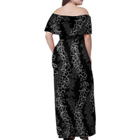 Hawaii Plumeria Lei Family Matching Off Shoulder Maxi Dress and Hawaiian Shirt Aloha Festive Vibe LT7 - Polynesian Pride