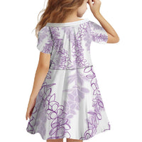 Hawaii Plumeria Lei Family Matching Tank Maxi Dress and Hawaiian Shirt Aloha Festive Vibe - Amethyst LT7 - Polynesian Pride