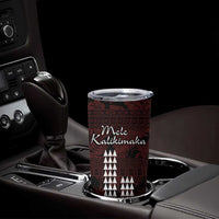 Hawaii Mele Kalikimaka Kakau Tumbler Cup I'iwi Bird on Ohia Lehua LT7 - Polynesian Pride