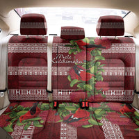 Hawaii Christmas Mele Kalikimaka Back Car Seat Cover I'iwi Bird on Ohia Lehua LT7 - Polynesian Pride