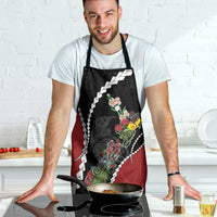 New Zealand Christmas Apron Flora Map with Birds - Polynesian Pride
