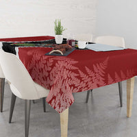 New Zealand Christmas Tablecloth Flora Map with Birds - Polynesian Pride