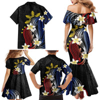 Personalized Philippines Tribal Family Matching Mermaid Dress and Hawaiian Shirt Tropical Waves - Plumeria LT7 - Polynesian Pride