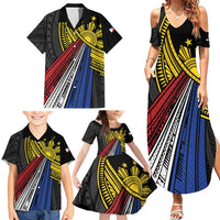 Philippines Sun Family Matching Summer Maxi Dress and Hawaiian Shirt Pasifika Tribal Style LT7 - Polynesian Pride