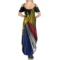 Philippines Sun Family Matching Summer Maxi Dress and Hawaiian Shirt Pasifika Tribal Style LT7 - Polynesian Pride