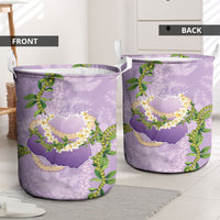 Hawaii Kauai Island Flowers Lei Laundry Basket Mokihana Lei