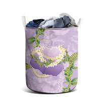 Hawaii Kauai Island Flowers Lei Laundry Basket Mokihana Lei