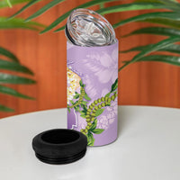 Hawaii Kauai Island Flowers Lei 4 in 1 Can Cooler Tumbler Mokihana Lei LT7 - Polynesian Pride