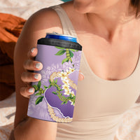 Hawaii Kauai Island Flowers Lei 4 in 1 Can Cooler Tumbler Mokihana Lei LT7 - Polynesian Pride