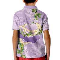 Hawaii Kauai Island Flowers Lei Kid Polo Shirt Mokihana Lei LT7 - Polynesian Pride