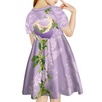 Hawaii Kauai Island Flowers Lei Kid Short Sleeve Dress Mokihana Lei LT7 - Polynesian Pride