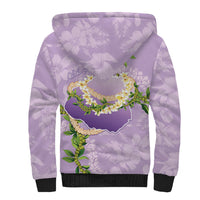 Hawaii Kauai Island Flowers Lei Sherpa Hoodie Mokihana Lei LT7 - Polynesian Pride