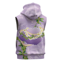 Hawaii Kauai Island Flowers Lei Sleeveless Zip Hoodie Mokihana Lei LT7 - Polynesian Pride