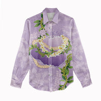 Hawaii Kauai Island Flowers Lei Women Casual Shirt Mokihana Lei LT7 - Polynesian Pride