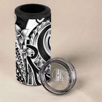 Kia Orana Cook Islands 4 in 1 Can Cooler Tumbler Kerekere Plumeria Tropical Waves LT7 - Polynesian Pride