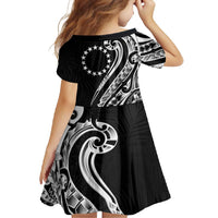 Kia Orana Cook Islands Family Matching Summer Maxi Dress and Hawaiian Shirt Kerekere Plumeria Tropical Waves LT7 - Polynesian Pride