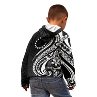 Kia Orana Cook Islands Kid Hoodie Kerekere Plumeria Tropical Waves LT7 - Polynesian Pride