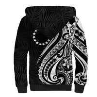 Kia Orana Cook Islands Sherpa Hoodie Kerekere Plumeria Tropical Waves LT7 - Polynesian Pride