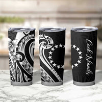 Kia Orana Cook Islands Tumbler Cup Kerekere Plumeria Tropical Waves LT7 - Polynesian Pride