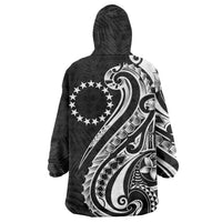 Kia Orana Cook Islands Wearable Blanket Hoodie Kerekere Plumeria Tropical Waves LT7 - Polynesian Pride