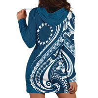 Kia Orana Cook Islands Hoodie Dress Auika Plumeria Tropical Waves LT7 - Polynesian Pride