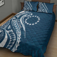 Kia Orana Cook Islands Quilt Bed Set Auika Plumeria Tropical Waves - Polynesian Pride