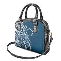 Kia Orana Cook Islands Shoulder Handbag Auika Plumeria Tropical Waves - Polynesian Pride