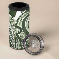 Kia Orana Cook Islands 4 in 1 Can Cooler Tumbler Matie Plumeria Tropical Waves LT7 - Polynesian Pride