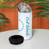 Kia Orana Cook Islands 4 in 1 Can Cooler Tumbler Moana Plumeria Tropical Waves LT7 - Polynesian Pride