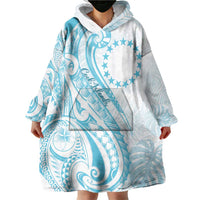 Kia Orana Cook Islands Wearable Blanket Hoodie Moana Plumeria Tropical Waves LT7 - Polynesian Pride
