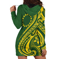 Kia Orana Cook Islands Hoodie Dress Plumeria Tropical Waves LT7 - Polynesian Pride