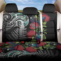 Meri Kirihimete New Zealand Back Car Seat Cover Tui on Pohutukawa LT7 One Size Black - Polynesian Pride