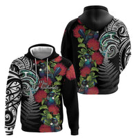 Meri Kirihimete New Zealand Hoodie Tui on Pohutukawa LT7 - Polynesian Pride