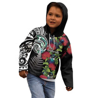 Meri Kirihimete New Zealand Kid Hoodie Tui on Pohutukawa LT7 - Polynesian Pride