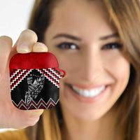 New Zealand Christmas Taniko Poutama AirPods Case Mountainscape Maori Fern LT7 - Polynesian Pride